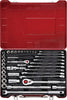1/4", 1/2" Dr. 39 PC Socket & Wrench Set, Inch