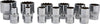 Socket Set Spherical, Metric, 1/2" Dr. - 17 PCS
