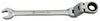 Combination Double Joint Spherical Ratchet Wrench, Metric