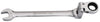 Combination Double Joint Spherical Ratchet Wrench, Metric