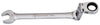Combination Double Joint Spherical Ratchet Wrench, Metric