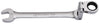 Combination Double Joint Spherical Ratchet Wrench, Metric