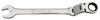 Combination Double Joint Spherical Ratchet Wrench, Metric