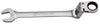 Combination Double Joint Spherical Ratchet Wrench, Metric