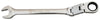 Combination Double Joint Spherical Ratchet Wrench, Metric