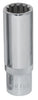 1/2" Dr. Spherical Deep Socket, Metric