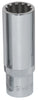 3/8" Dr. Spherical Deep Socket, Metric