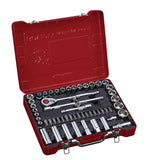 1/2" Dr. 54 PC Socket & Insert Bit Set, Metric