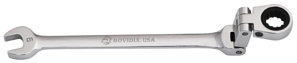 Combination Double Joint Spherical Ratchet Wrench, Metric – Bovidix