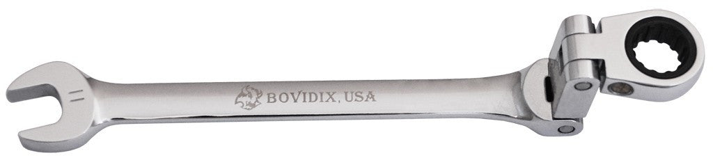 Combination Double Joint Spherical Ratchet Wrench, Metric – Bovidix
